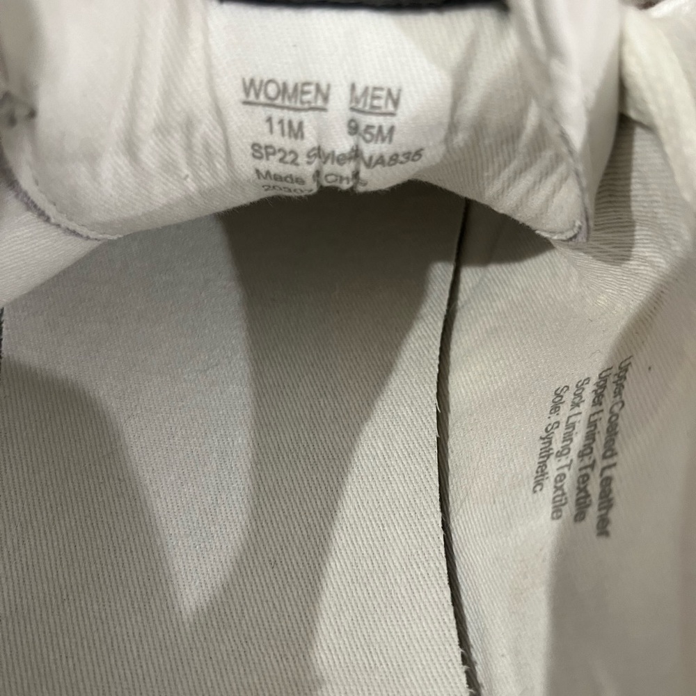 Madewell Court Sneakers in White and Black Leather size 11 - Picture 5 of 5